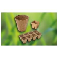Pot rond biodégradable 16x8 cm, natur