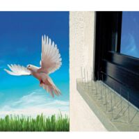 Pic anti pigeon Transparent 13,5 x 11,7 x 32 cm - Prima Flora 610261