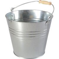Seau tôle d'acier galvanisé 12l modèle léger 1 PCS