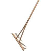 FP – Râteau à foin 14 dents 540mm – Manche en bois de hêtre – Conçu pour terrains accidentés – Idéal pour récolte précise