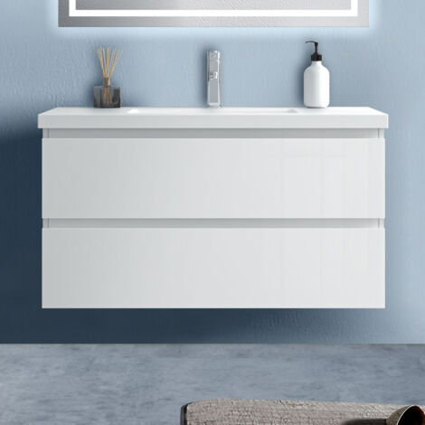 Wunderschone Waschtisch Mit Unterschrank Weiss Hochglanz Fotos