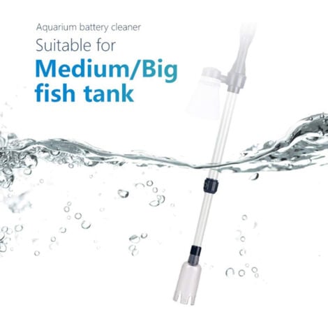 Nettoyeur Gravier Aquarium Pompe à siphon électrique réglable Aquarium Changement d'eau Pompe de gravier SIPHON Pipe filtre à eau Pompe Aquarium Outil de nettoyage ,utilisé pour les changements d'eau 