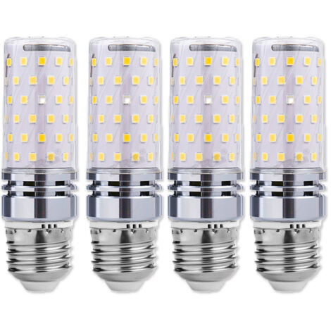 Lot de 4 ampoule  E27, ,ampoule led 1340LM, 16W ampoule LED Intérieur Équivalent 150W Lampe Halogène,Non-dimmable, Convient pour le Bureau, l'utilisation à la maison,Gros culot à vis E27 Maïs LED(6000