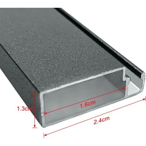 Zanzariera con telaio rete per finestra zanzariera tenditrice zanzariera telaio in alluminio senza forare 80x100 cm, antracite NAIZY