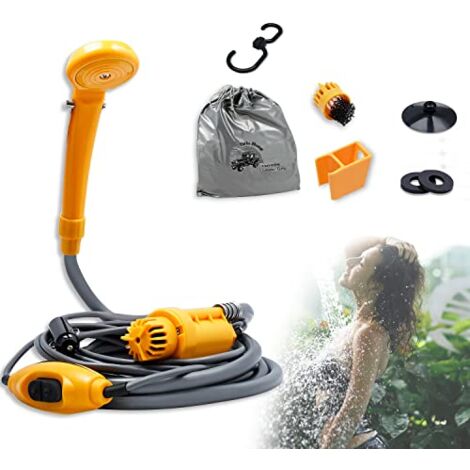 AUTOPkio Doccia da Campeggio Portatile, Doccia Elettrica Aggiornata con