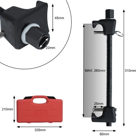 Compressore Molle Per Ammortizzatori - Doppio, 37 Cm (370 Mm), Per Smontaggio E Manutenzione