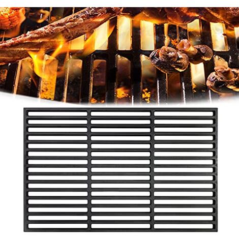 Griglia in ghisa per barbecue, griglia a carbone, griglia a gas, griglia per griglia, griglie smaltate, accessori per griglia, 60 x 40 cm. NAIZY
