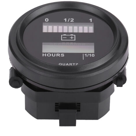 Betriebsstundenzähler, 12-Volt, Einbaumaß = ca. 52 mm Einbaumaß, made in Germany