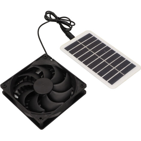 Gerbala Solar Ventilator 15W - Doppellüfter Für Gewächshaus, Hühnerstall & Schuppen