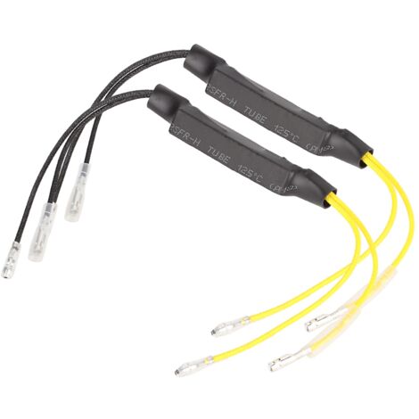 Ej.Life Motorrad Blinker Licht Decoder 1 Paar Motorrad 21W LED Blinker Widerstand Blinker Licht Decoder Ersatz Blinker-Decoder für den Motorradgebrauch A (1/5)