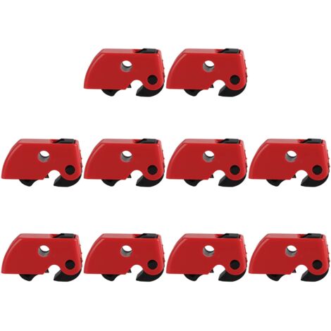 Watris Veiyi Lockout Tagout Set – 10 Stück Sicherungsfinder Mit Mülltonnenschloss, Universal Für Leistungsschalter, Aus Nylon/Messing