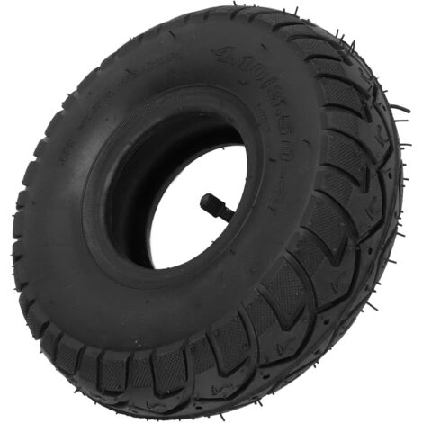 Ej.Life Creation Tube Tire 4.10-3.50-4,10 Zoll 4.10 3.50‑4 Innenschlauchreifen mit Gebogenem Ventil 4.10/3.50‑4 Gummiinnenaußenreifen Luftreifenersatz A (1/5)