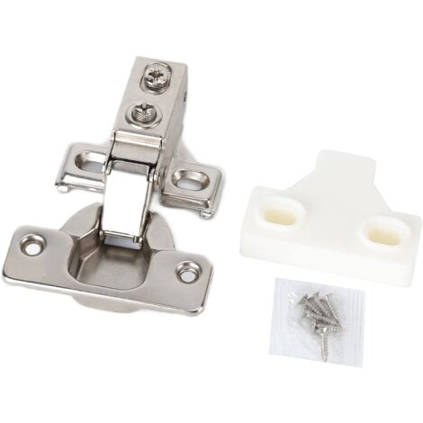 Ej.Life 90-105° Öffnungswinkel Integriertes 35-mm-Kurzarm-Hydraulik-Eckschrankscharnier Dämpfungsrohrscharnier mit Schmaler Seitenwand für Zuhause,Türscharniere/Scharniere (1/5)