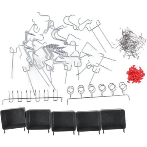 Ej.Life 114Pcs Pegboard Hooks Sortiment Mit Pegboard Bins, Peg Locks Metallhaken Heavy Duty Pegboard Zubehor Organizer Kit Fur Hangende Aufbewahrung 78057846 - View #5