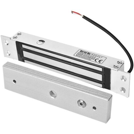 Ej.Life 180kg Elektromagnetisches Elektroschloss, DC 12V Magnetschloss Verschiedene Entriegelungsfunktionsoptionen, für Schule, Minen, Fabriken, Banken, Truppen, Gefängnisse