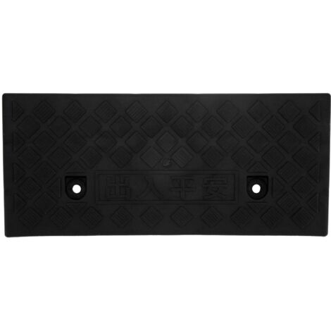 KIMISS Tragbare Schwellenrampe – 5 Cm Hoch, PP-Kunststoff, Schwarz, 49x21,8 Cm, Für Autos, Garagen & Laderampen