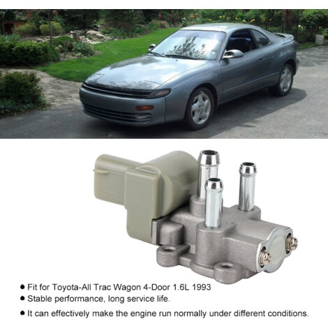 Ej.Life Leerlaufluftregelventil, 22270-1501 136800-0380 Leerlaufregelventil Kompatibel mit Toyota Corolla 1995–1997 DX, LE, STD 4 Zyl 1,6 L, 4 Zyl 1,8 L 4AFE 7AFE AE101 AE102