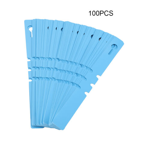 Ej.Life Kunststoff Pflanzenbaum Tags, Marker 100 stücke Wrap Um Hängende Garten Decor Wiederverwendbare Etiketten Rasen Ornament 21 2 cm(Blau) (1/5)