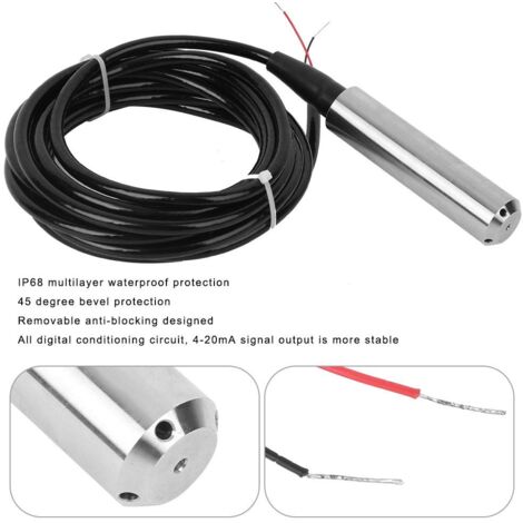 Wasserstand Sensor Ej.Life TL-136 Flüssigkeitsstandsmessumformer, IP68 Wasserstandssensor ...