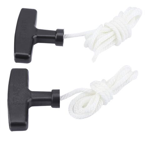 Ej.Life 2pcs Anziehschnur Rasenmäher, Recoil Start Seil, Lawnmower Recoil Pull Starter Handle 1.5m Cord Rope Mower Accessories (1/5)