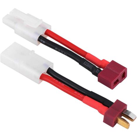 Ej.Life T-Stecker Kabel / 2 St¨¹ck/Set T Stecker Buchse/Stecker auf Tamiya Stecker/Buchse Adapterkabel 14 AWG Draht RC Zubehr (1/5)