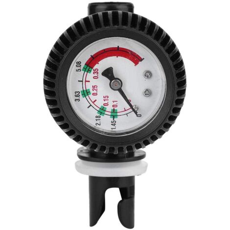 Ej.Life Manometer Schlauchboot,Aufblasbares Schlauchboot Manometer,Luftdruckmesser Luftpumpen-Manometer Sicherheits Barometer Luftdruckprüfer Für Schlauchboot,Kajak,Boot,Surfbrett (1/5)