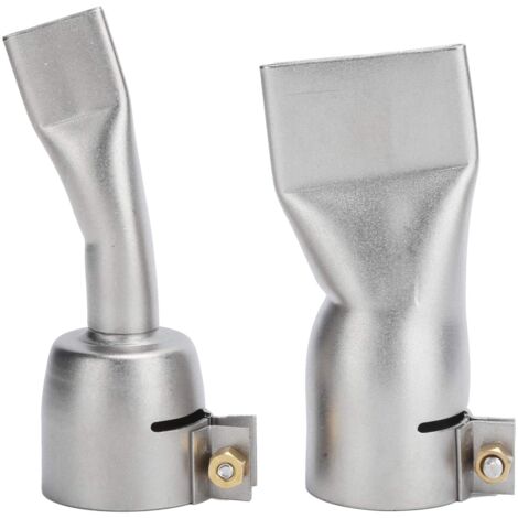 Ej.Life 2 Stück Schweißpistole Flachdüse, 20 Mm Klein + 40 Mm Große Spitze, Flachschweißdüse aus Edelstahl für Schweißerwerkzeug, Heißluftschweißgerät (1/5)