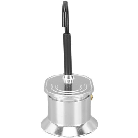 Ej.Life Tragbare Moka-Kanne mit Einem Rohr, 1 Tasse 50 Ml, Schnellbrühender Herd-Kaffeebereiter für Partys Im Freien, Leichte Aluminiumlegierung, Einfach zu Bedienen