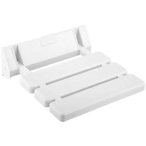Ej.Life Duschsitz Klappbar Wandmontage,Wand Duschsessel bis 130kg An der Wand montierter Drop Leaf Duschsitz Faltbare Badezimmerbank für den Saunaraum zu Hause Verwenden