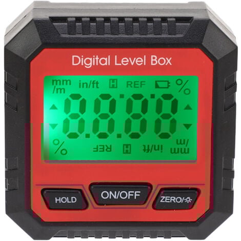Namvo 3-in-1-Neigungsmesser, Digitale Wasserwaage, magnetischer digitaler Winkelmesser, Dieses 3-in-1-Neigungsmessgerät, Winkelmesser und Wasserwaage vereint mehrere Messwerkzeuge in einem praktischen Gerät. Dank seiner kompakten
