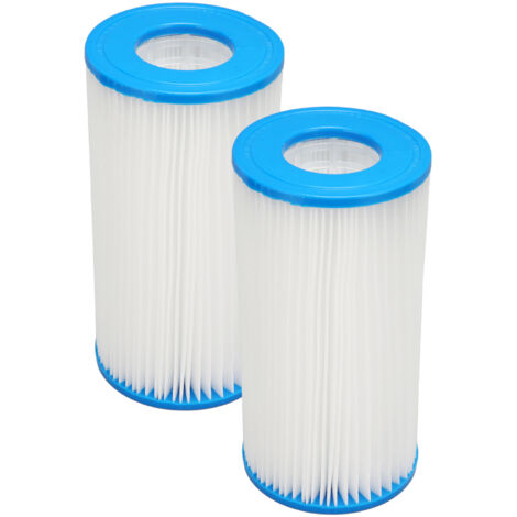 Ej.Life Schwimmbadfilter, 2 St¨¹ck Poolfilterkartusche Filterelement Ersatz PP und Filtertuch Schwimmbadfilterkartusche F¨¹r Whirlpools Spas Kinderschwimmbder