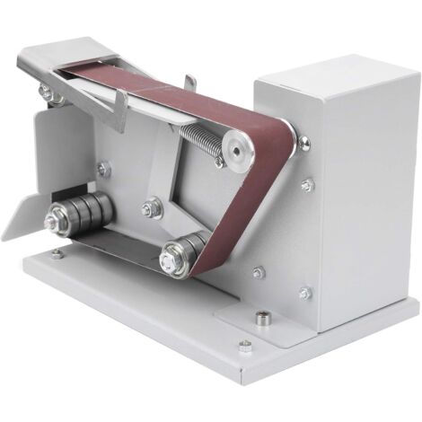 Ej.Life Mini Elektrische Bandschleifer, Band-Tellerschleifer Schleifmaschine Polierschleifmaschine mit Eingebaute Doppellager und 10 Schleifband 26 x 15,5 x 15 cm EU 110-240 V(EU 110-240V) (1/5)