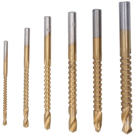 Ej.Life Spiralbohrer Bits, Holzbearbeitung Zackenbohrer Stabil Lochsägenwerkzeug Holzbohrer Set für weiches Material (1/5)