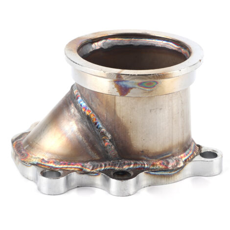 Ej.Life Turbo-Downpipe-Flansch, 2.5in 5-Loch-Adapter Turbo-Downpipe-Flansch Ersatz für GT25 GT28 T25 T28 Turbinengehäuse