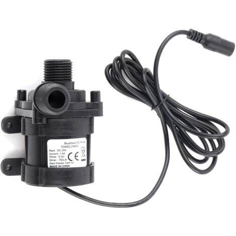 Ej.Life DC 24V Bürstenlose Wasserpumpe Energiesparende Umwälzpumpe 800L/H Teichpumpen (1/5)