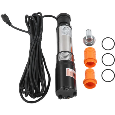 Ej.Life Brunnenpumpe DC 24V Edelstahl Tauchpumpe Booster Solar Wasserpumpe Kit für Landwirtschaftliche Bewässerung