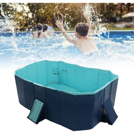 Ej.Life Kinderpool, ufsicherer PVCHinterhof, Faltbarer Pool, Faltbarer