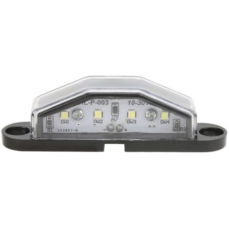 Ej.Life Kennzeichenbeleuchtung, wasserdicht, Kennzeichenbeleuchtung, 4 LEDs, 10, 30 V, IP67, langlebig, wasserdicht, für Anhänger, RV, Van, LKW (1/5)
