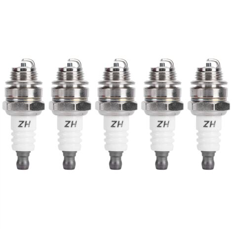 Ej.Life 5 Stück Zündkerze Stabile Leistung Praktische Gartenwerkzeuge für BM6A BPMR7A RCJ6Y RCJ7Y WSR5F 33cc-49cc Fine-Tuning Gebläse (1/5)