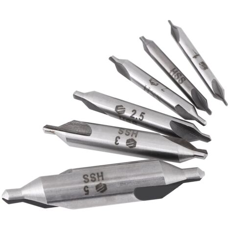 HSS Zentrierbohrer-Set 4-tlg. – Für Metall, 60 Grad, 1–5 Mm | Präzises Bohren Für Drehbank & Heimwerker
