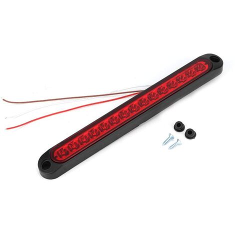 Moonyeu LED-Bremsleuchte, Rücklicht für Trailer, hohe Bremsleuchte, Blinker, LKW, 15 LEDs, 10-30 V (红) (1/5)