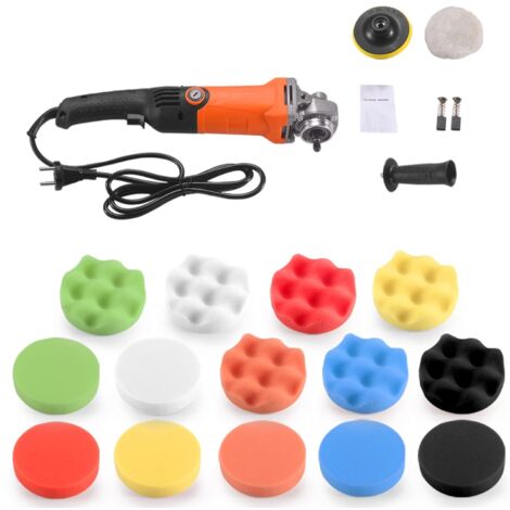 Rosvola Autopoliermaschine, 1200 W Poliermaschine, Polieren, 6 variable Geschwindigkeiten, zum Polieren und Wachsen von Autos, Möbeln