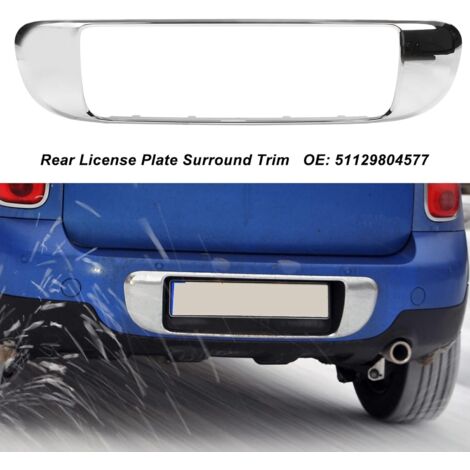 Chrome Achterbumper Kentekenplaat Surround Trim Molding 51129804577 voor Base Countryman R60 2010 tot 2016
