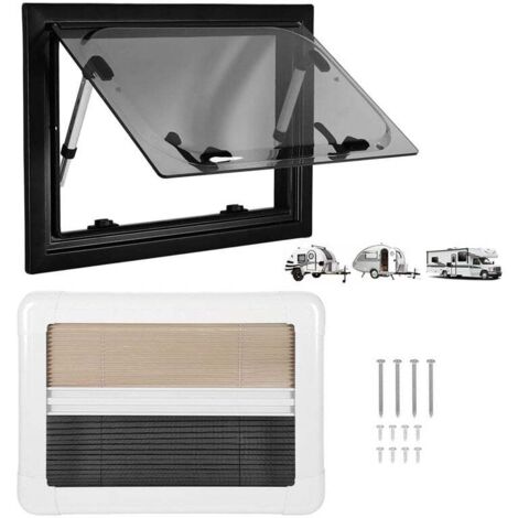 Wohnmobilfenster, Seitenfenster, Außenschiebefenster für Wohnmobile, für Wohnmobilanhänger und Wohnwagen, 300  450 mm