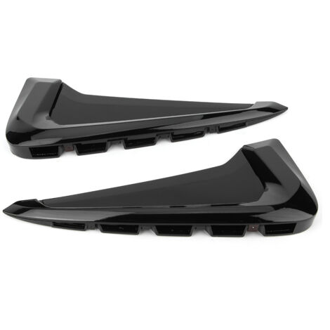 Heckstoßstangen Lüftung Für Mercedes E-Klasse W214 AMG Line - Glänzend Schwarz ABS Abdeckung