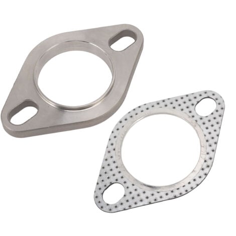 Edelstahl Auspuff Flansch Anschluss-Set 2 Zoll - Für Krümmer & Catback Systeme