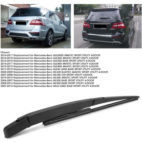 FFDZLOP Heckscheibenwischer-Set Für Mercedes ML W164 (2005-2018) - Inklusive Arm Und Blatt