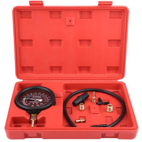 Vakuum Prüfgerät, Motor-Unterdruckmanometer, Universal Auto Motor Vakuum Kraftstoffpumpe und Vakuum Tester Messgerät Vergaser-Druckdiagnose