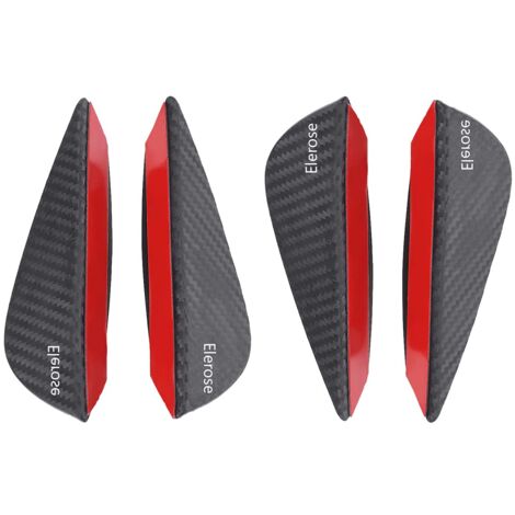 Abarth Zubehör-4X Auto Frontstoßstange Körper Spoiler Canards Splitter Flossen Außen Embleme Set