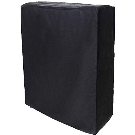 Mumusuki Klappbar Relax-Liegestuhl Abdeckung, Wasserdicht, Winddicht, UV-Beständiges, Schwerlast 210T Oxford Gewebe Schutzhülle für Gartenliege Sonnenliege Relaxliegen (Schwarz) (85 33 107cm) (1/5)
